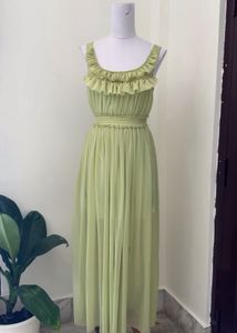 lime green maxi sun dress