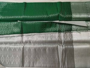 Elegant Green Silk Saree with Blouse