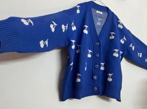 Blue cardigan