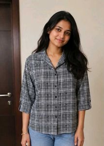 Stylish Plaid Button-Up Shirt