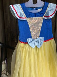 Girls Blue &amp; Yellow Princess Dress