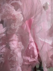 Girks Pink Dress with Sheer Sleeves