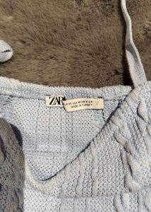 Light Blue Knit Cami Top