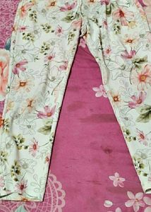 Floral Print Casual Pants