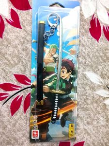 Katana Keychain – Black Mini Anime Sword🗡️