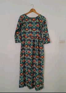Bohemian Floral Print Maxi Dress