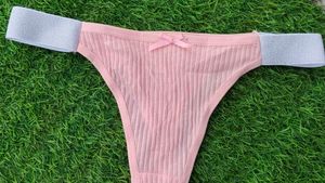 Cute Pink Thong Panty