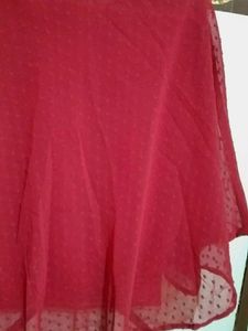 Tunic-Poncho- Pink Mix Red