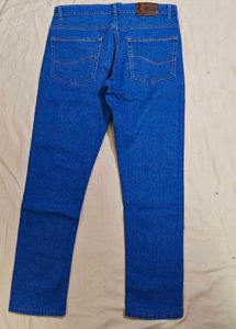 Men's Solid Blue Slim Fit Jeans