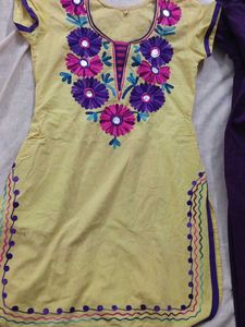 Embroidered Kurta and salwar Set