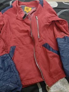 Stylish Red &amp; Blue Bomber Jacket