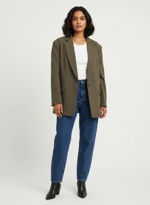 Relaxed Fit olive green Blazer