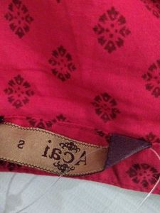 Charming Red Printed Kurta