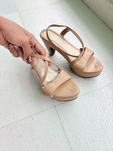 Chic Beige Platform Heels
