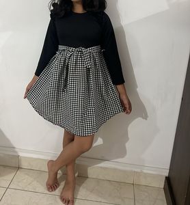 Cute Black &amp; White Girls Dress