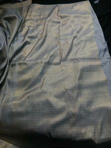 Beautiful Grey soft banaras saree