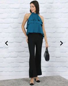 Chic Ruffled Halter Top
