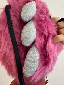 zara limited edition fur monster bag