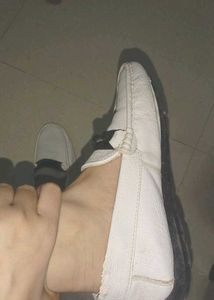 Men's White Loafers