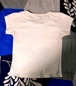 Combo Girl's Dungaree &amp; Tshirt For 3 To 4 Years