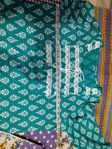 Women Kurti Trouser And Dupatta Set