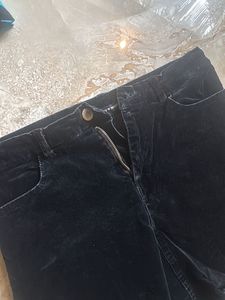 corduroy Black  Mini Skirt