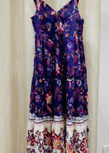 Boho Floral Tiered Maxi Dress