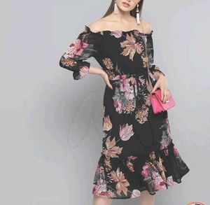 Floral Off-Shoulder Dress