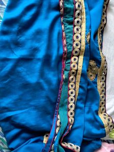 Elegant Navy Blue saree &amp; blouse