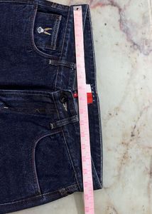 Men's Distressed Dark Wash Jeans