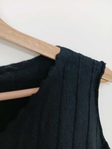Sleeveless Black Top