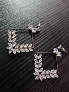 Elegant Square Crystal Earrings