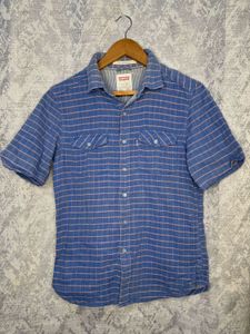 Levi's Blue Plaid Short Sleeve Shirt