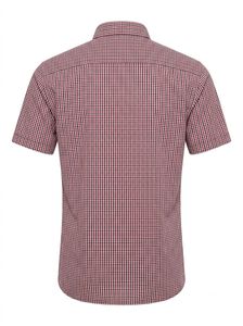 Men's Lacoste Gingham Short Sleeve Shirt