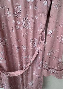 Floral Print Robe