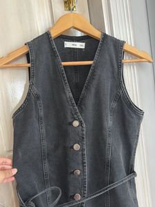 MNG Grey Denim Vest