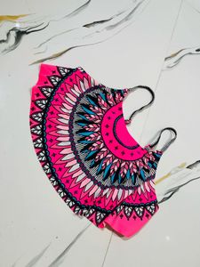 Vibrant Pink Tribal Print  Top