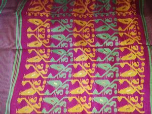 Vibrant Handwoven Saree with Intricate Motifs
