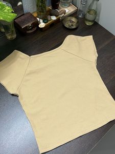 Ribbed Square Neck Cropped Top