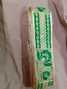Green &amp; Gold Decorative Lace