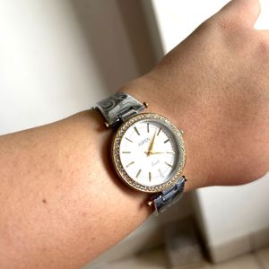 Aspen Quartz Watch - Crystal Embellished Dial