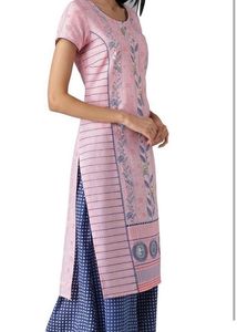 Elegant Pink &amp; Blue Kurta