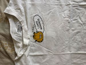 White Garfield "I Hate Mondays" T-Shirt