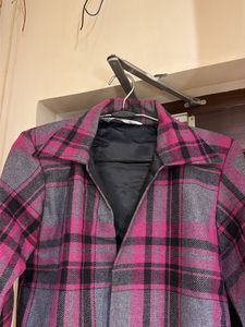 Pink Plaid Jacket
