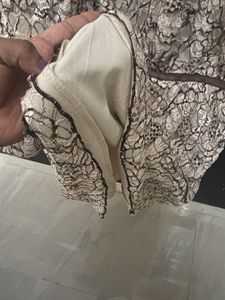 Elegant Lace Overlay Top