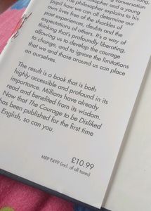 Book "THE COURAGE TO BE DISLIKED"