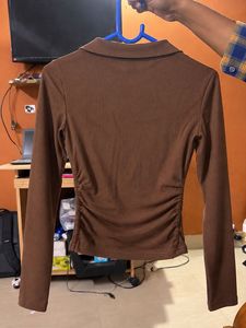 little box two Long Sleeve Collared Tops comboof 2