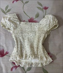 Floral Smocked Puff Sleeve Top