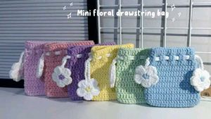 Heart Square Crochet Pouch
