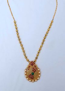 Gold Toned Peacock Necklace